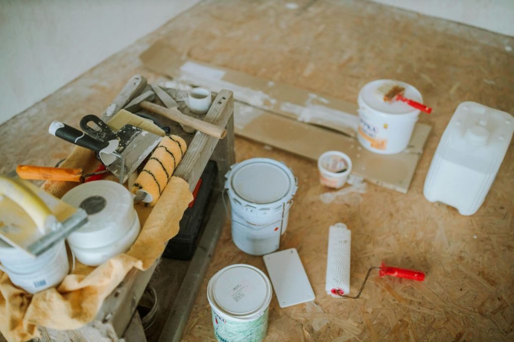 Remodeling tools and supplies